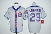 Chicago Cubs #23 Ryne Sandberg Gray Cooperstown Stitched Baseball Jersey,baseball caps,new era cap wholesale,wholesale hats